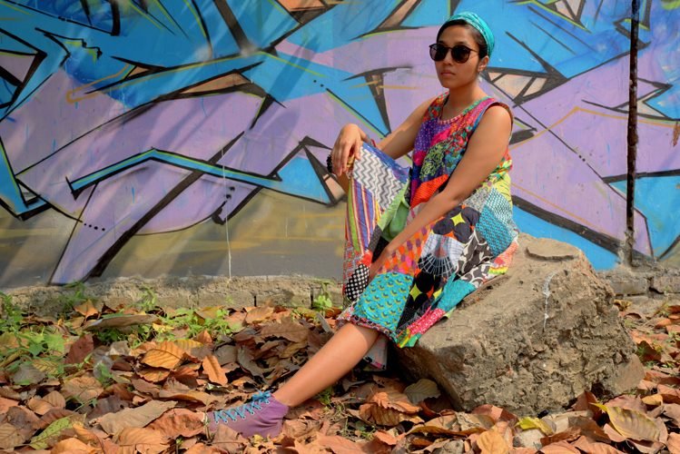 patchwork dress