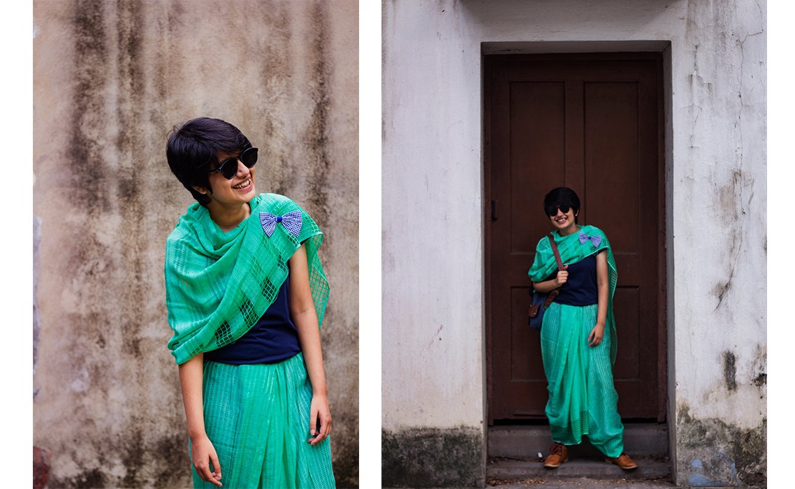 Alternative saree style